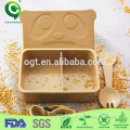 Kids Christmas gift organic biodegradable compartment bento box